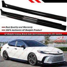 For 2025 Toyota Camry LE XLE SE XSE GF Bodykit Gloss Black Side Skirt Extension