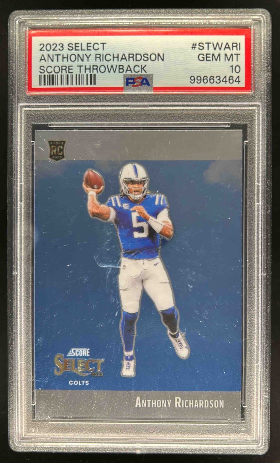 Anthony Richardson Panini Select Score Select Throwback #STWARI Base