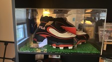 Barry Bonds Autograph Rare Pair Of Baseball Cleats Fila Becket COA