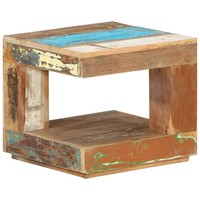 Couchtisch 45X45X40 Cm Altholz Massiv