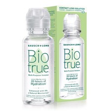 Biotrue Contact Solution, Multi-Purpose Lens Solution for Soft Lenses, Cleans,