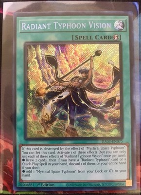 Yu-Gi-Oh! TCG - Radiant Typhoon Vision RA05-EN075 Rarity V Secret Rare Holo
