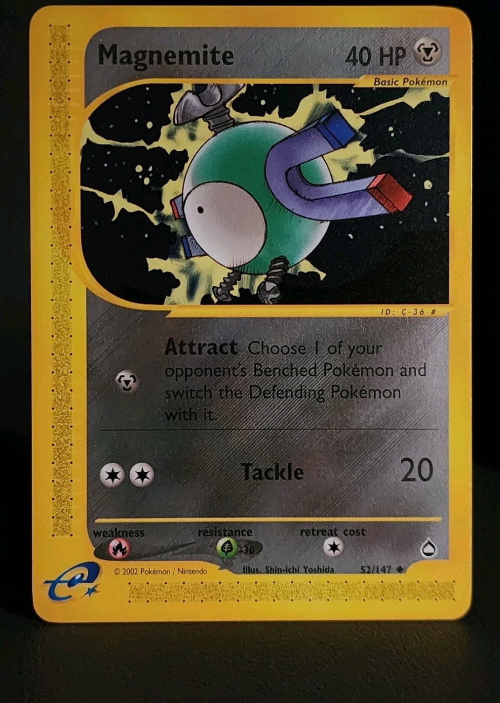 Magnemite 52/147 Aquapolis Regular Uncommon NM-MINT