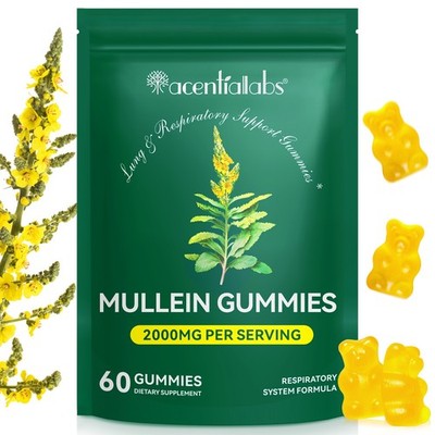 Königskerze Blattextrakt Gummis für Lungengesundheit 60 Gummireinigung & Schleimlinderung