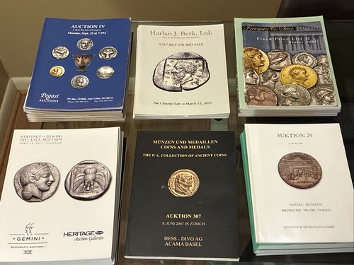 42 Numismatic Coin Auction Catalog Lot Pegasi, Harlan Berk, Freeman Sear, Gemini