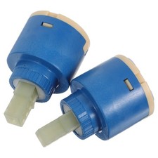  2PCS Diameter 35mm Ceramic Faucet Cartridge Replacement for Single Handle