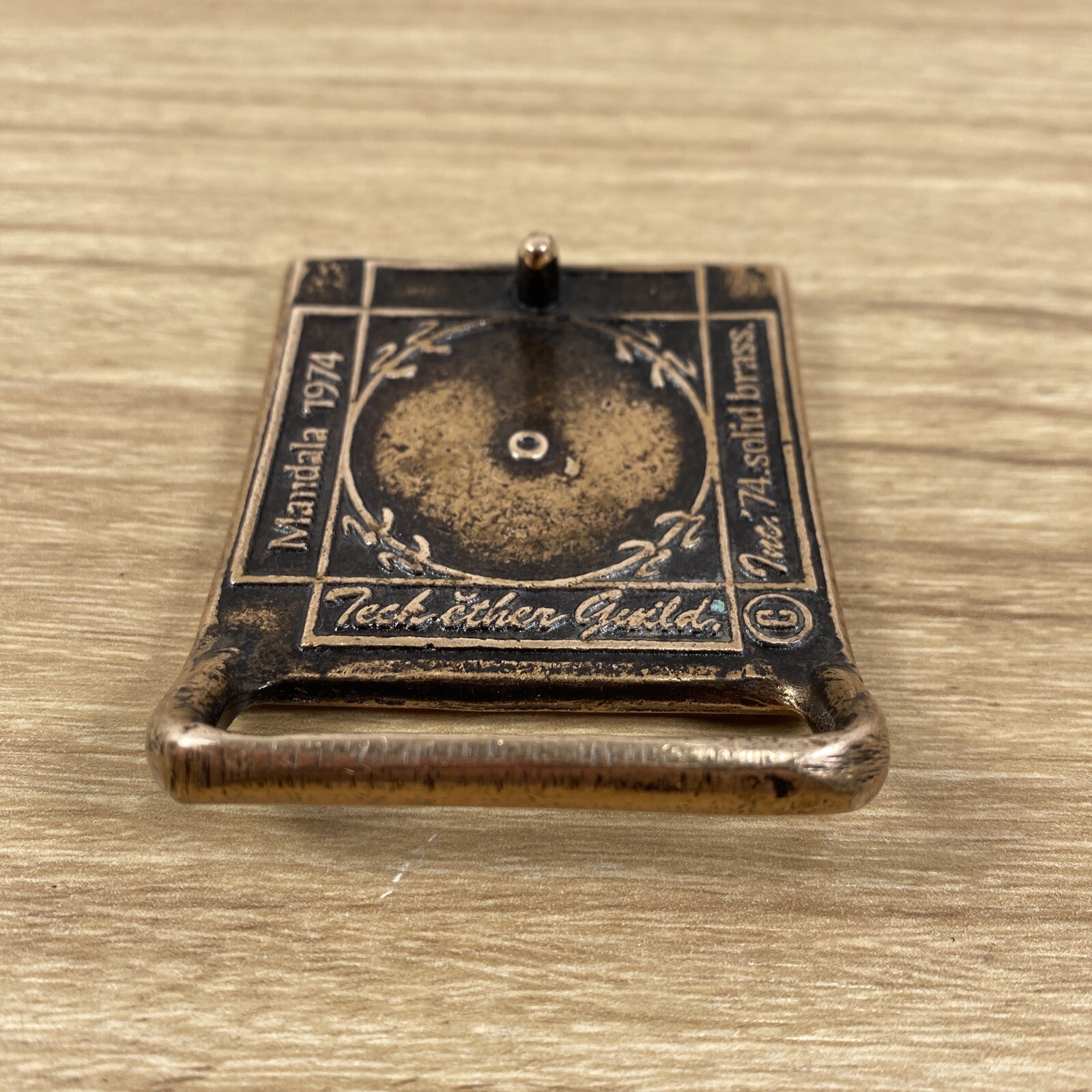 Vintage Tech Ether Guild MANDALA Solid Brass Belt… - image 7