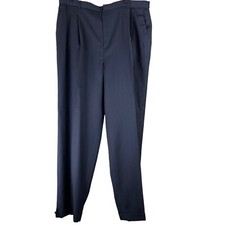 Vintage Wool Trousers Size 20W Harris Wallace Lined Pleated Front Dress Pants