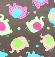 jungle elephants fun fabric length 21 x 18 inch 1pc
