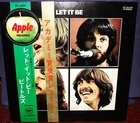 BEATLES "Let It Be" 1971 Japan RED VINYL Lp w/round Apple Academy Awards Obi