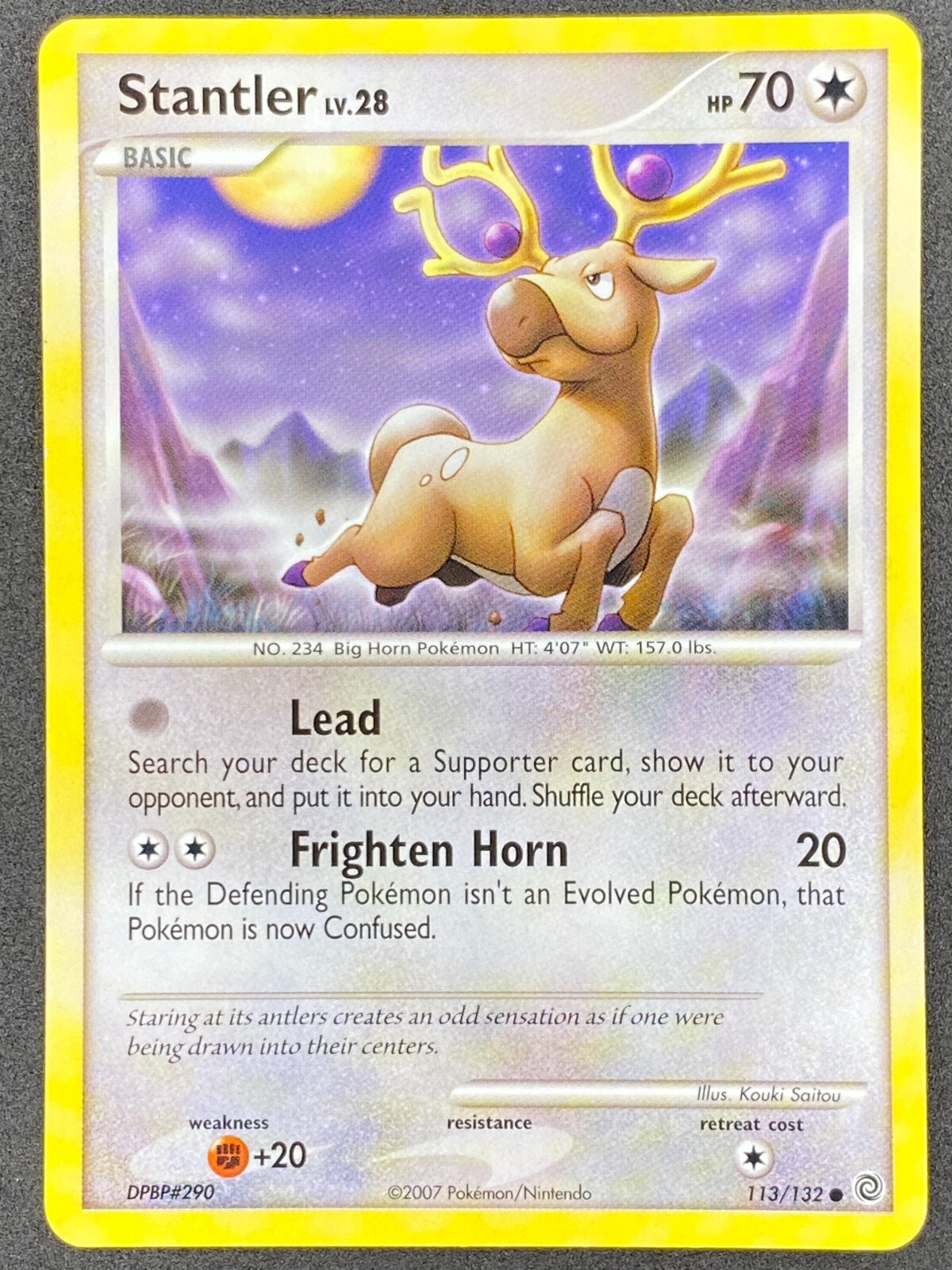 Pokémon Stantler 113/132 SW Secret Wonders LP/NM