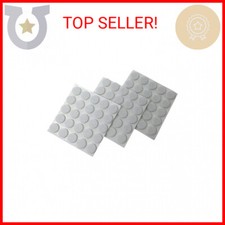 Shepherd Hardware 9957 3/8-Inch Self-Adhesive Felt Furniture Pads, 75-Pack, Whit