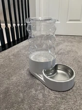 Automatic 5L Pet Waterer, Gravity Stainless Steel Water Dispenser, With Filter