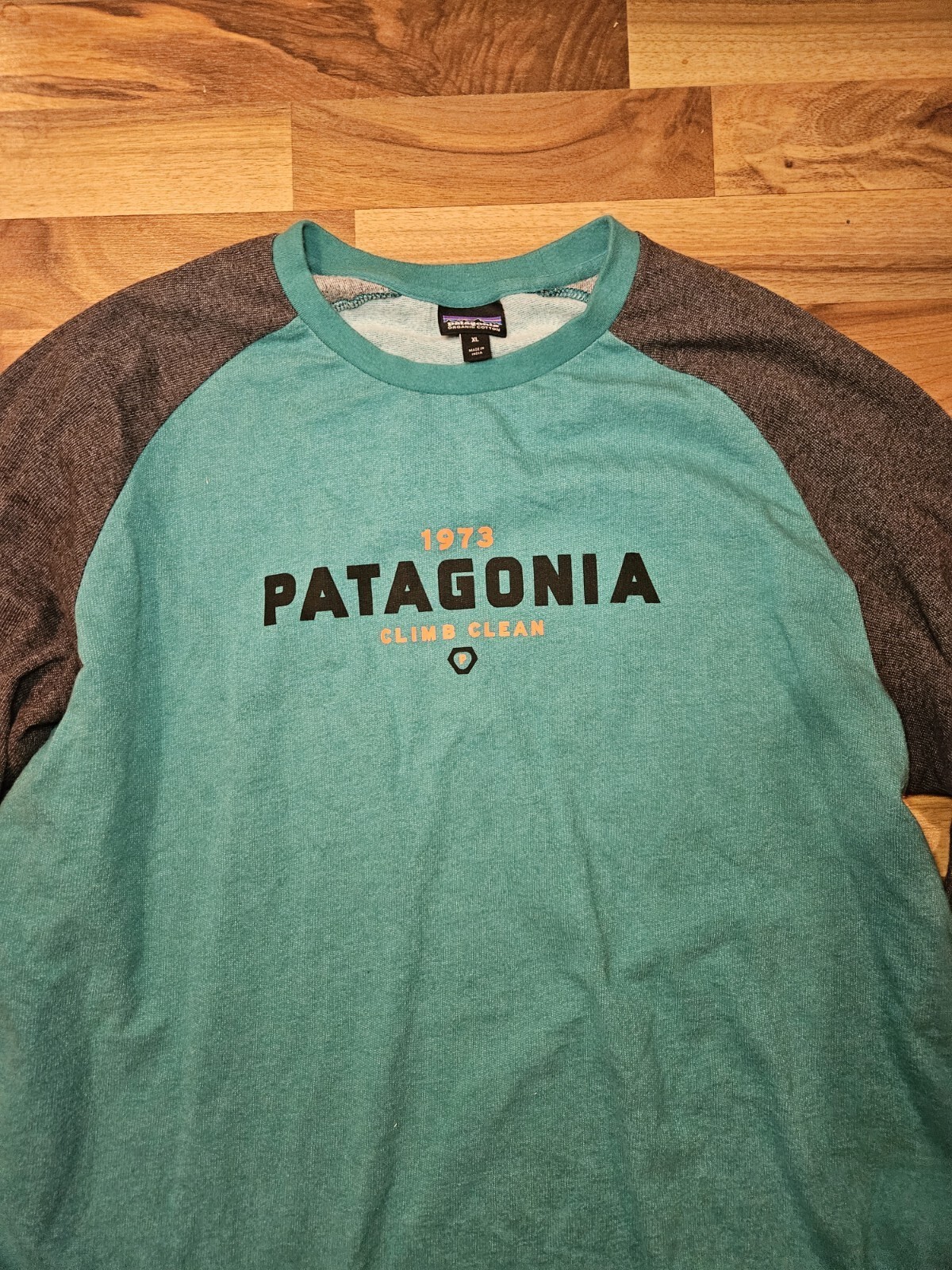 Patagonia Long Sleeve Shirt XL Grey Blue Climb Clean eBay