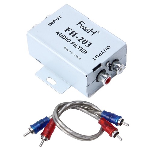 Filtro de ruido Aislador de bucle de enchufe RCA para estéreos de DVD FH-203 12V
