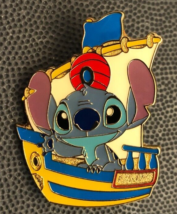Disney pin 77089 Lilo & Stitch Ship Boat Sailing Game Prize Tokyo