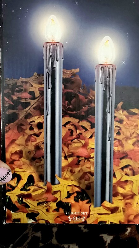 Rare Halloween Black Flameless Candles Flickering Flame Bulb 10pc Set In/outdoor