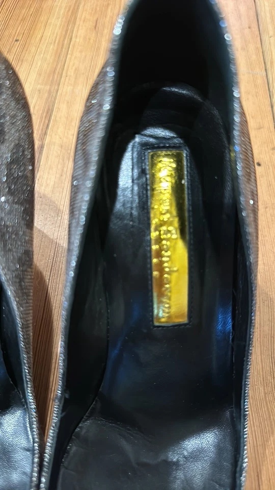 Zapatos de salón Rupert Sanderson 'Elba' tejidos leopardo iridiscente talla 37,5 Foto 2 de 4