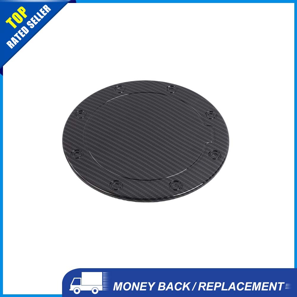 Carbon Gas Cap Door Fuel Tank Cover Trim For Chevy Silverado Sierra Tahoe 99-06