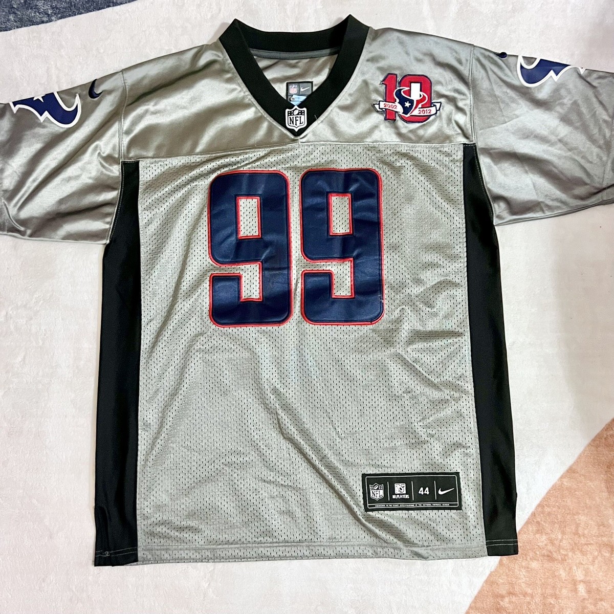 Vintage Nike On Field Houston Texans JJ Watt #99 10th Anniversary