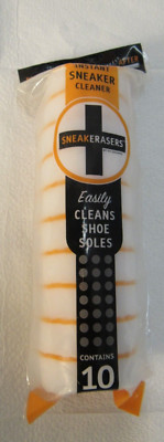SneakERASERS Instant Sole&Sneaker Cleaner Disposable  10 piece Pack