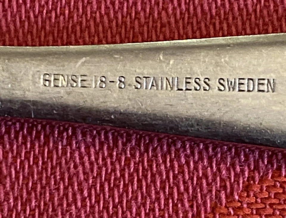 Gense Focus MCM Suecia Satén 2 cucharas: 1- Cucharadita 1- Lugar Ovalado/Cuchara Sopera" Foto 3 de 4