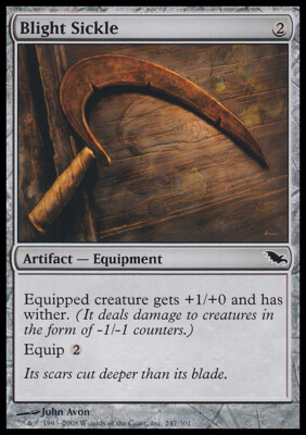 Magic the Gathering MTG Blight Sickle (247) Shadowmoor   LP