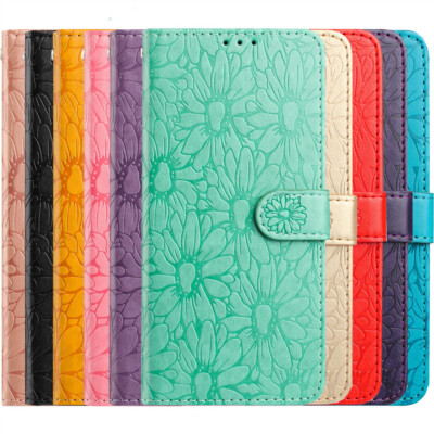 Flower Daisy Wallet Phone Case for Xiaomi Redmi 14C 12 13C Note 14 13 12 11 A5