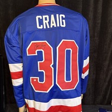 JIM CRAIG Of The TEAM USA SIGNED Autograph Hockey Jersey PAAS COA #30