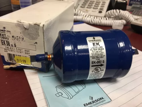 Refrigeration, Filter Drier, EK082-S, For Copper Lines That Are 1/4" O.D. 
