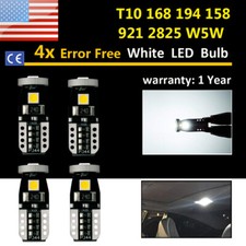 4x Upgrade Canbus Wedge T10 168 194 2825 Led Light Bulbs Error Free 921 W5w 158