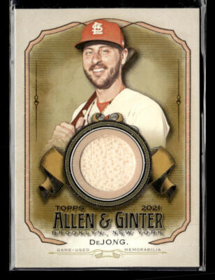 2021 Topps Allen & Ginter #AGA-PD Paul DeJong bat card St. Louis Cardinals