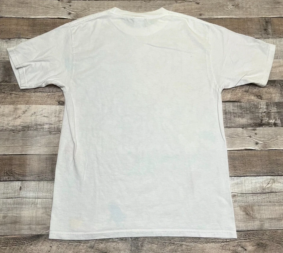 Dr Seuss Shirt Adult Medium White Vintage One Fish Two Fish All Over Print Y2K - Image 2 of 4