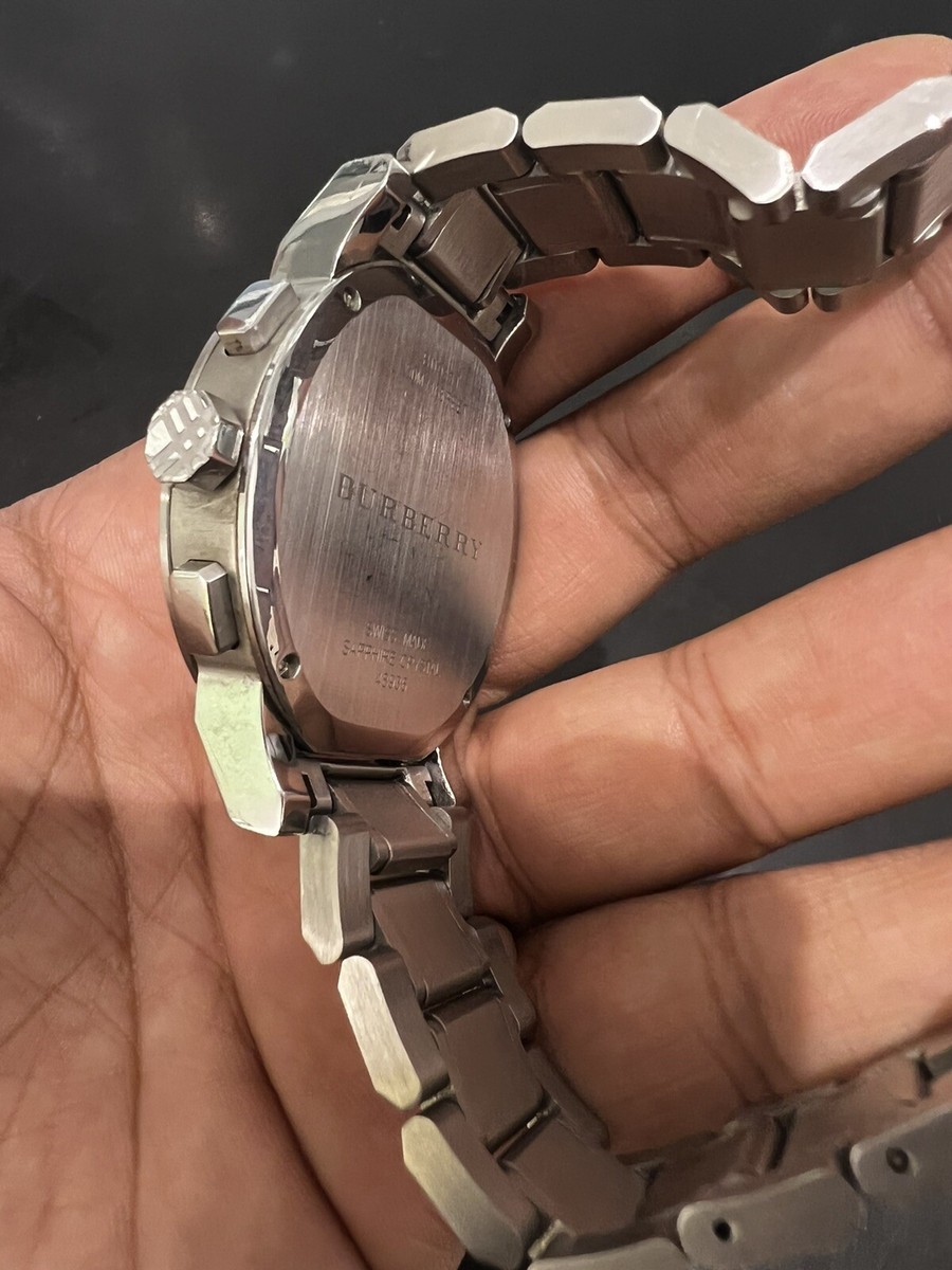 Burberry The City Chronograph Men's Wristwatch - SIlver