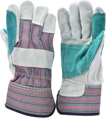 G & F Products G & F 5215L-5 Premium Suede Double Palm & Index Finger Work Glove