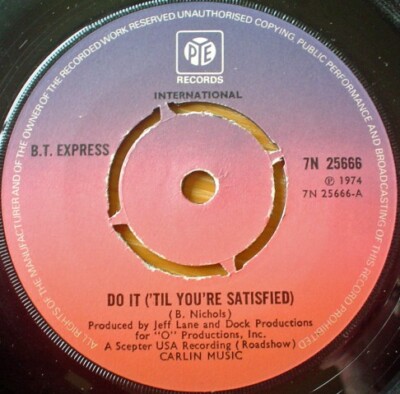 B.T. Express - Do It ('Til You're Satisfied) (7'', 4 P)