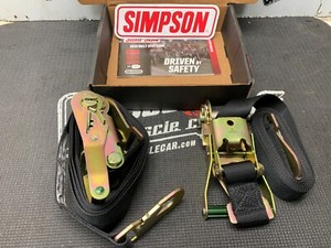 Simpson Restraint System Tie Downs - Black Rachet #35007BK