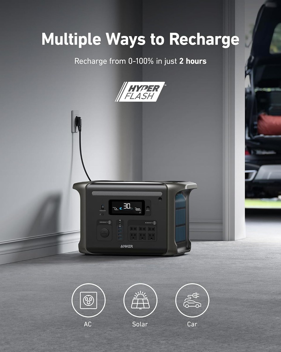 Anker SOLIX F1500 Portable Power Station 1536Wh1800W Solar