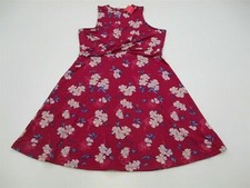 XHILARATION DRESS Women Size L Twist Front Magenta Pink Floral Flare NEW