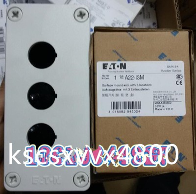 1 PCS NEW IN BOX EATON button 3-bit empty box A22-I3M