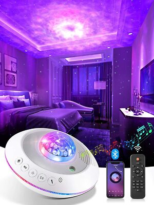 Discokugel Party Nachtlicht Sternenhimmel Projektor Lampe Bluetooth Lautsprecher mit Fernbedienung