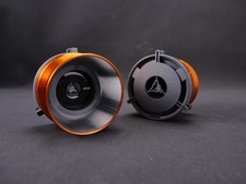 New 1 Pair Standard 1/4" Orange NAB Hub Adapters For Reel To Reel Tape Recorders