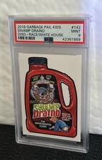 2016 Wacky Packages Gpk Trump Swamp Draino #142 PSA 9 DRAIN THE SWAMP PARODY