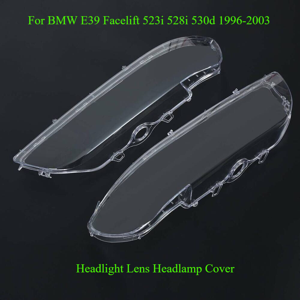 Headlight Lens Headlamp Cover For BMW E39 Facelift 523i 528i 530d 1996 ...