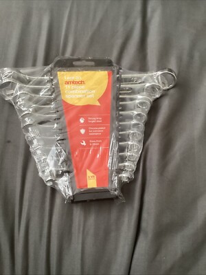 Amtech 11-teiliges Kombinations-Schraubenschlüssel-Set M6-M19 mit Gestell