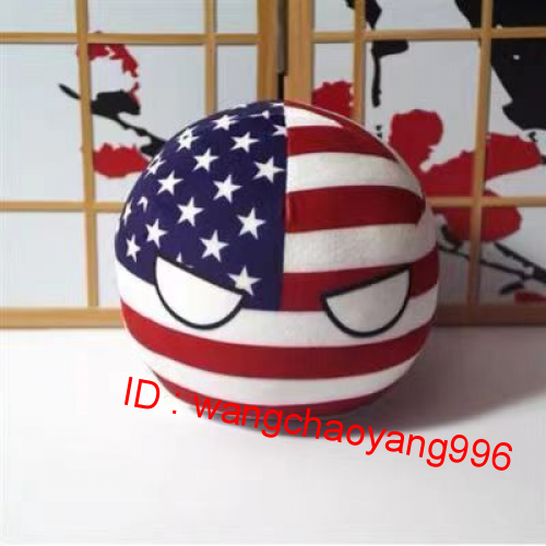 9cm/30cm Cartoon USA Polandball Plush Doll Countryball Short 9cm/30cm Cartoon USA Polandball Plush Doll Countryball Short