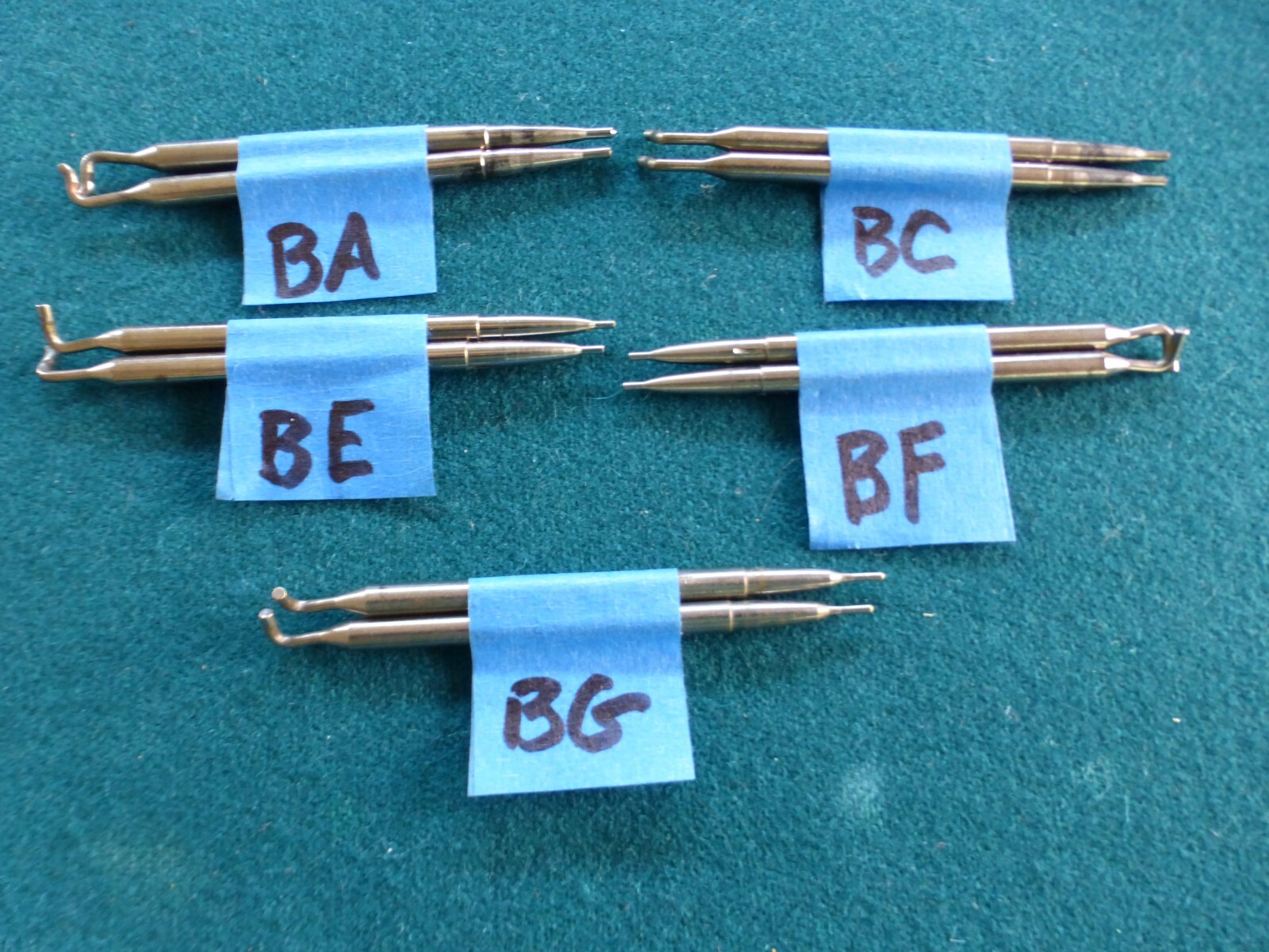 Lot of 5 Pair Rochester Quadrajet Carburetor Secondary Metering Rods