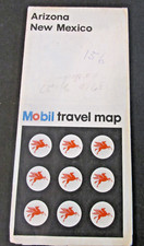 VTG 1972 Arizona New Mexico Tourist Road Map Guide 18x27" Mobil Travel Map
