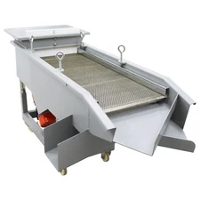 Three Layers Round Hole Linear Vibrating Screen 220V 6&4&2mm Stainless Steel