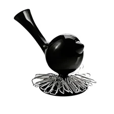 Koziol PI:P Paper Clip Dispenser - SOLID BLACK - NEST BUILDING BIRDIE?